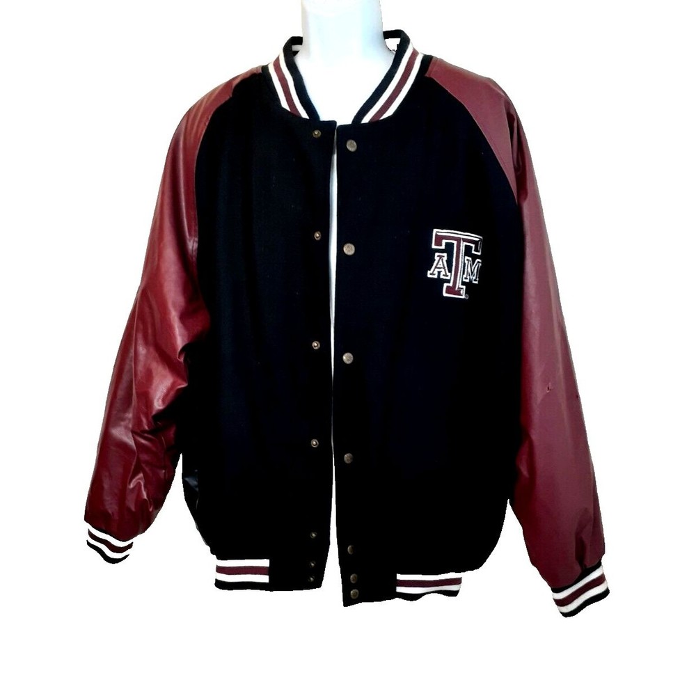 Steve & Barry's Texas A&M Faux Leather Varsity Letterman Jacket  Football XXXL